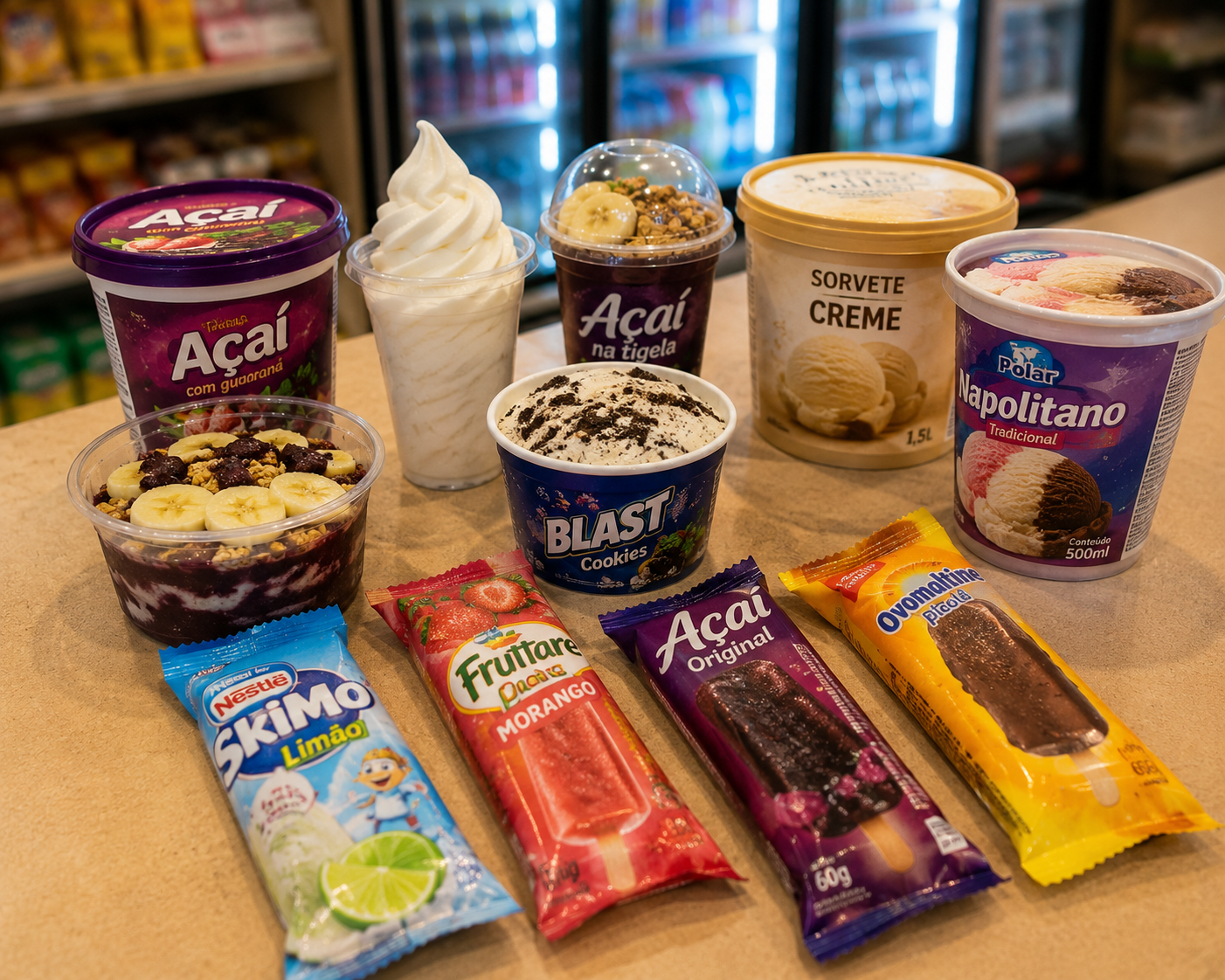 Produtos gelados